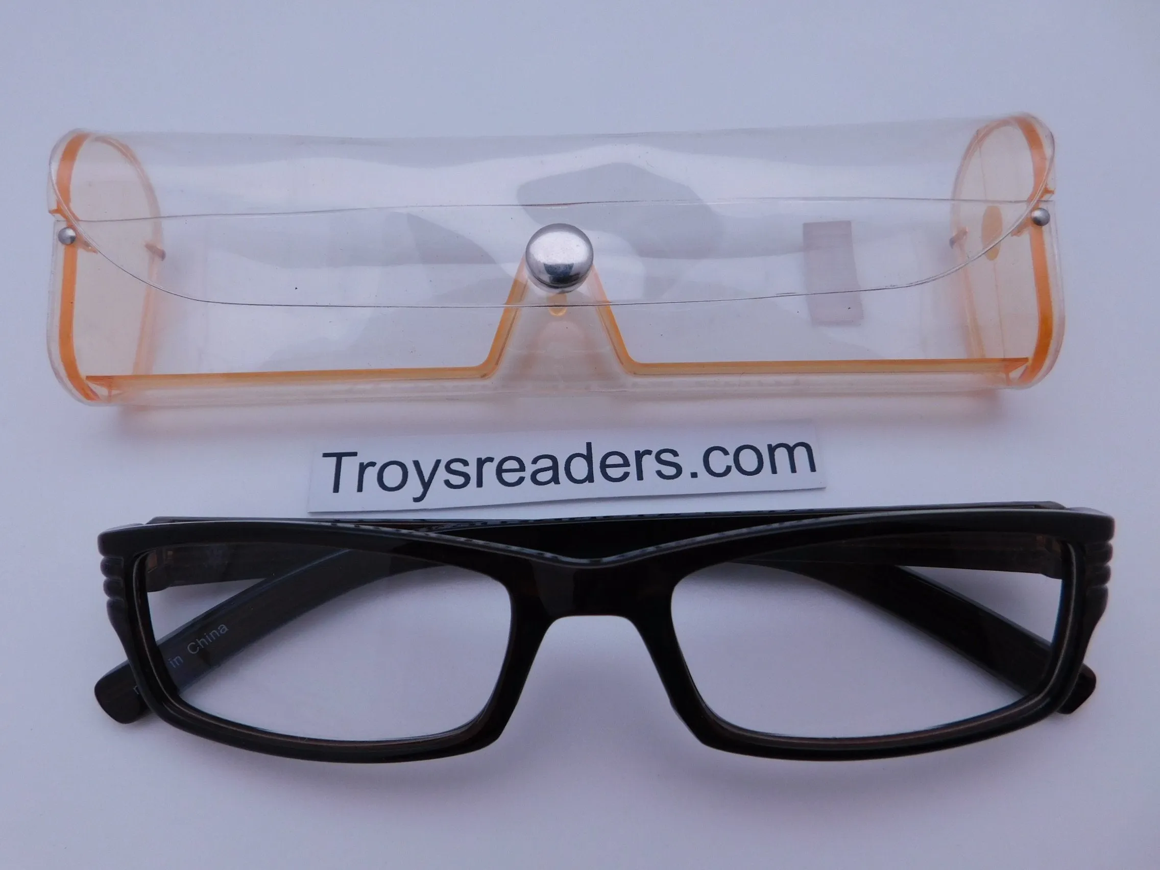 Striped Temple Readers With Case in Five Colors