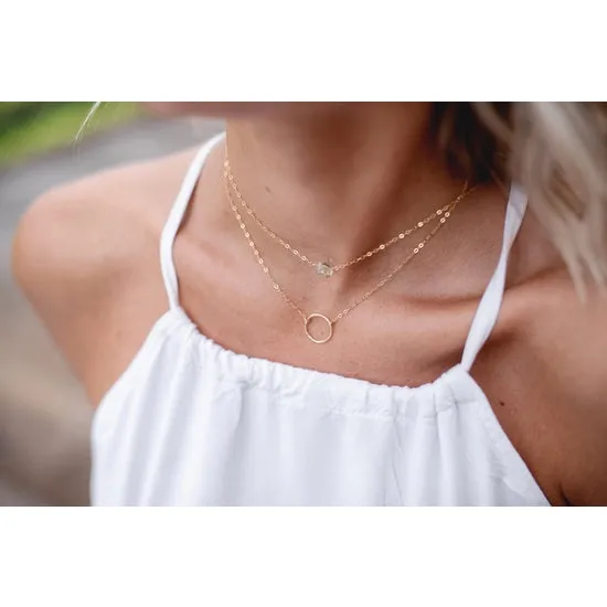 Token Eternity Necklace - 14K Gold Fill