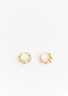 Torchon Hoop Earrings