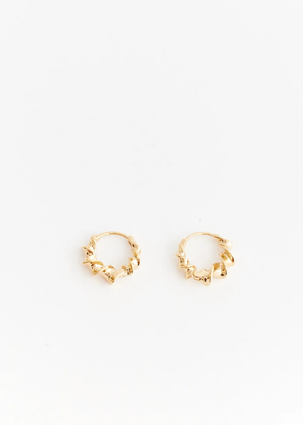 Torchon Hoop Earrings