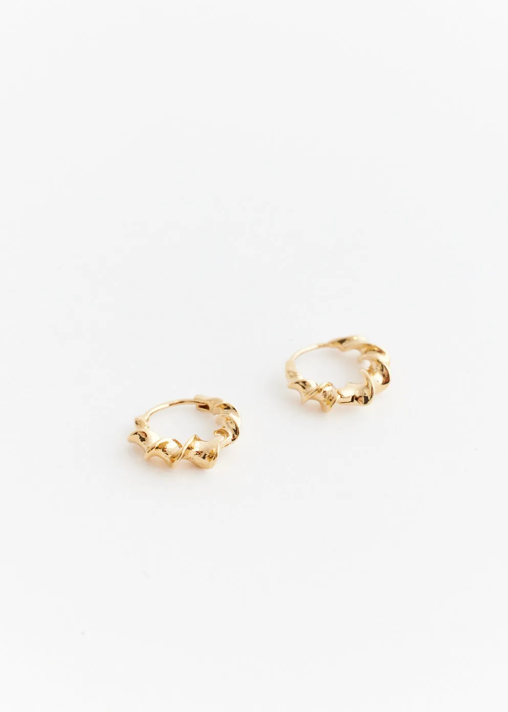 Torchon Hoop Earrings