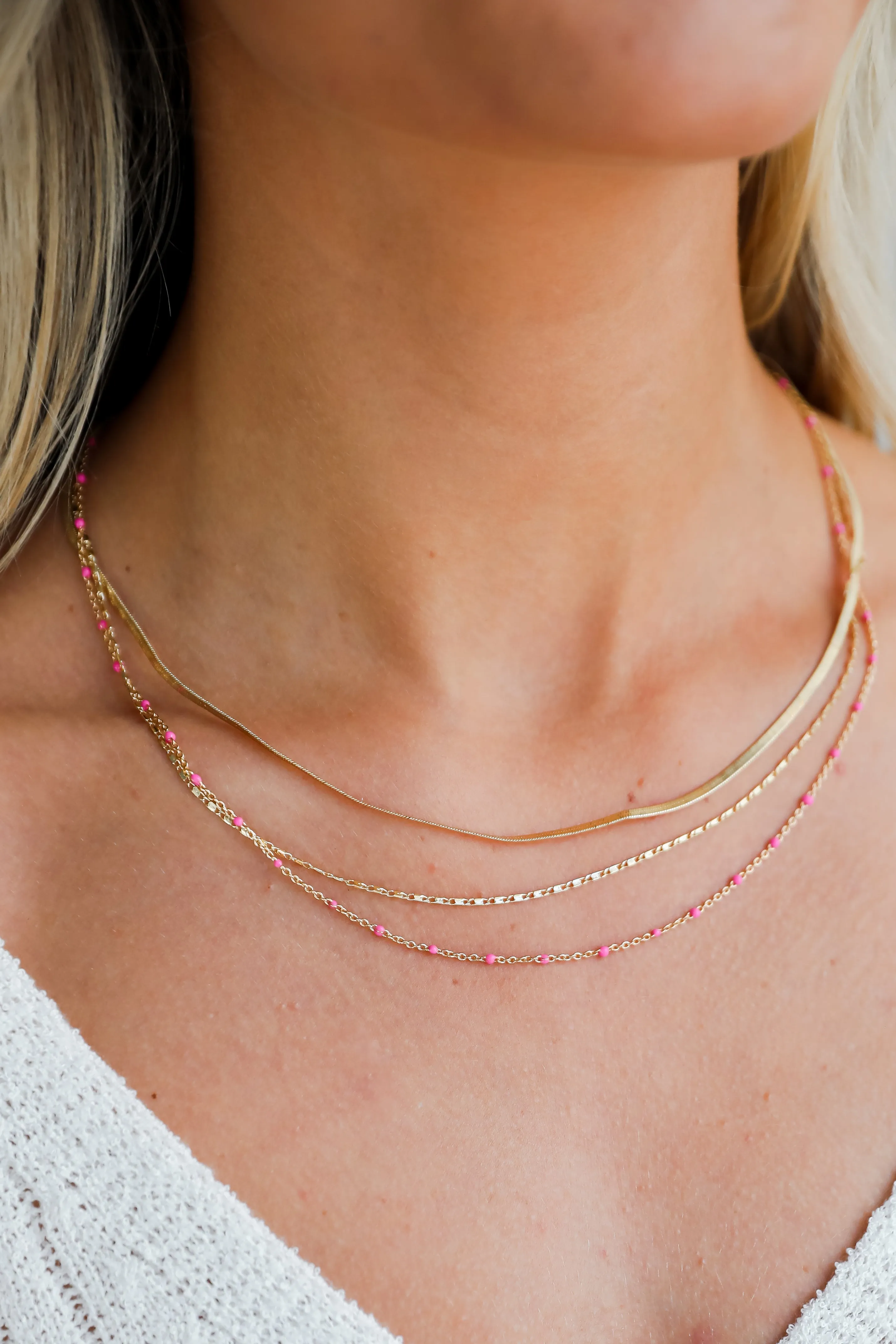 Tori Gold Layered Chain Necklace