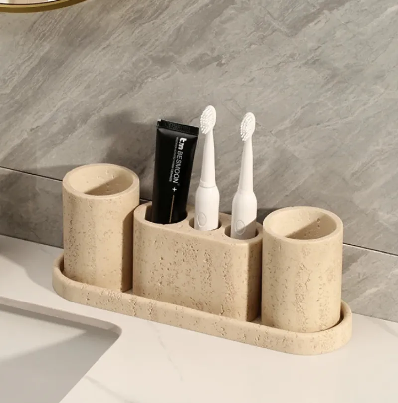 Travertine Cave Stone Bathroom Accessories