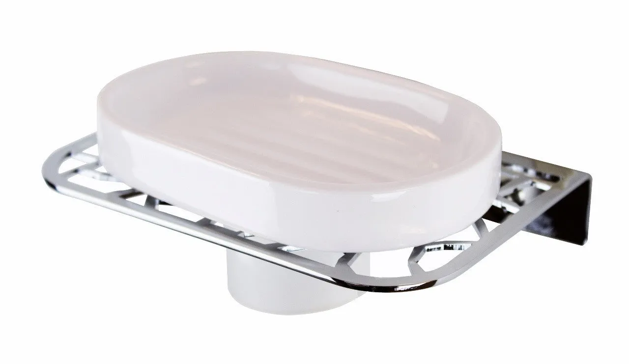 Trencadis wall soap dish - Chrome