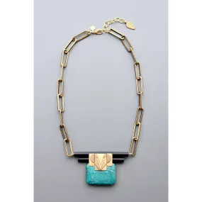 Turquoise Artdeco necklace