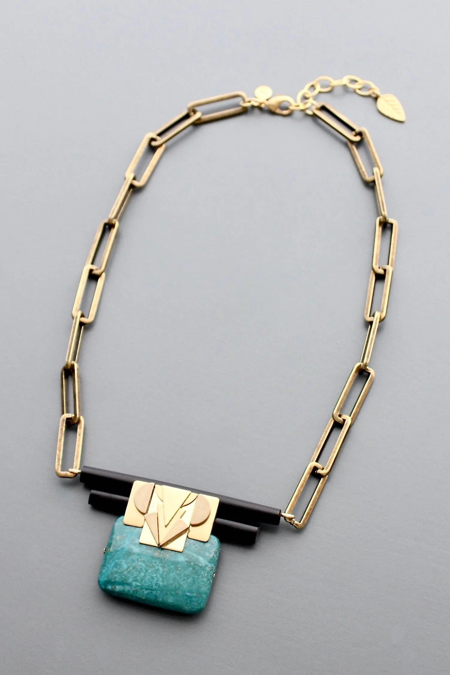 Turquoise Artdeco necklace