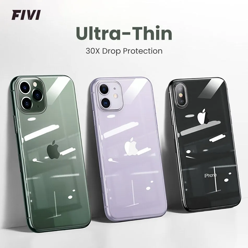 Ultra Thin phone case for iPhone 11 Case  TPU phone Cover For iPhone 7 8 X XS XS Max 11 Pro 11 Pro Max Transparent Silicone case