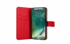 Xqisit Wallet Case Viskan Pouch Cover for iphone X XS 5.8" Red 30606